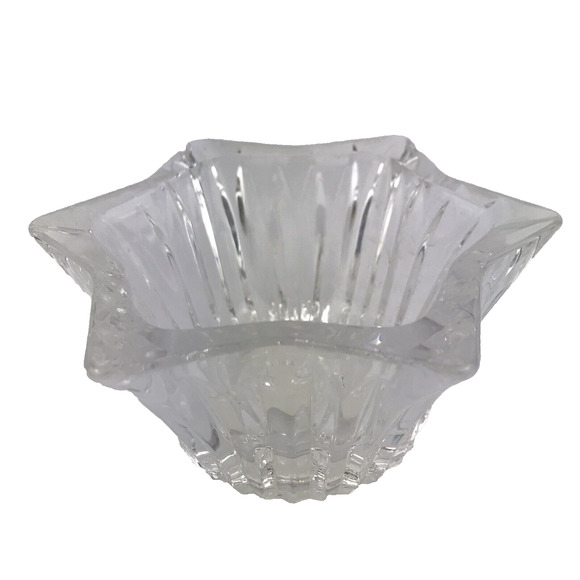 Mikasa Diamond Fire Votive Glass 6 Point Star 5" Candle Holder QQ254 - Picture 1 of 5
